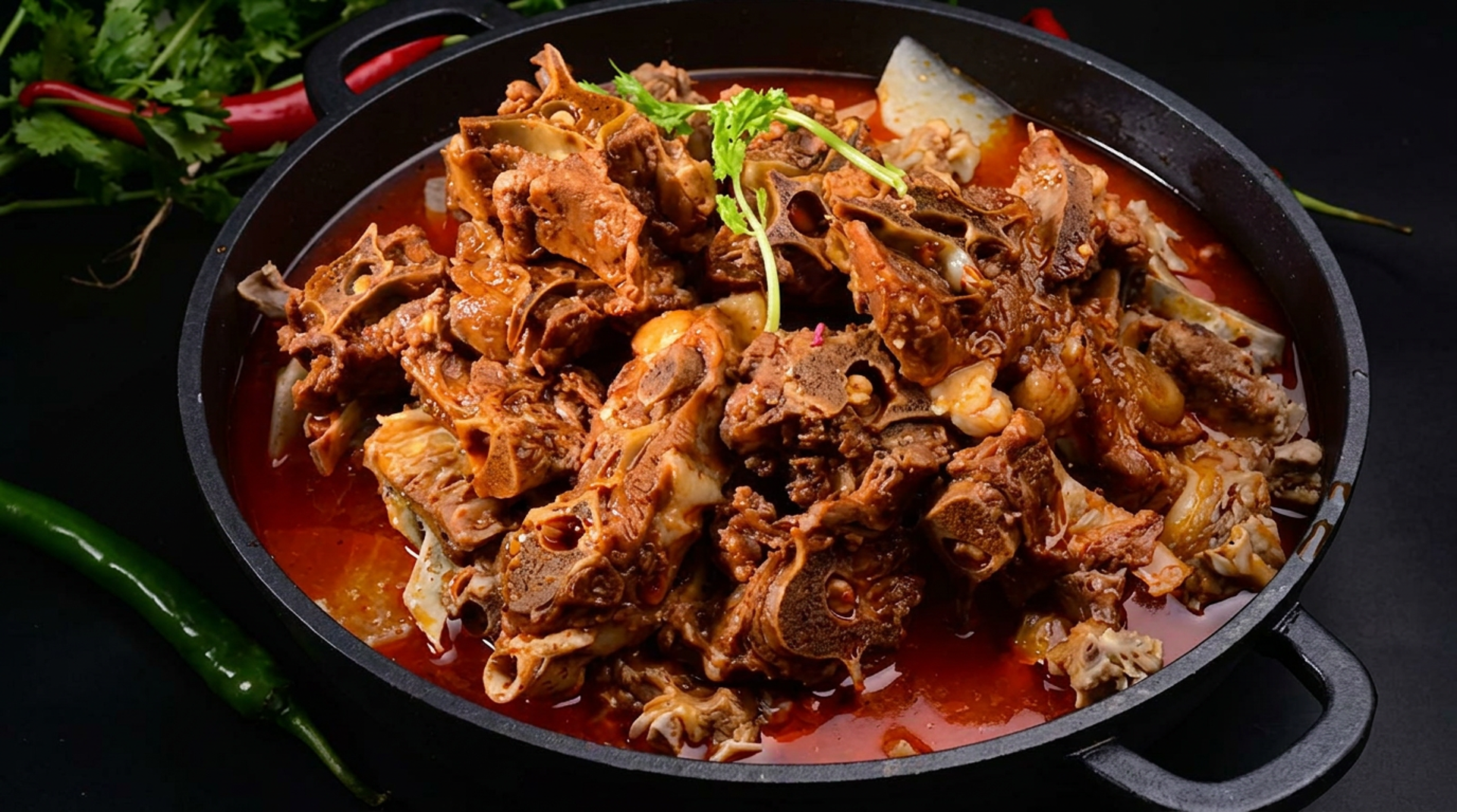 Duck blood and dry pot lamb
