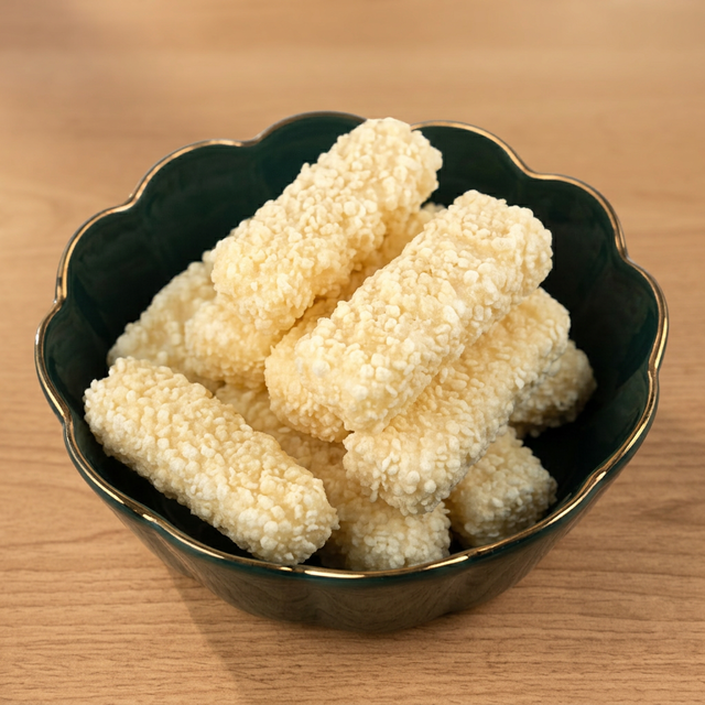 Fried Crispy Milk Curd.