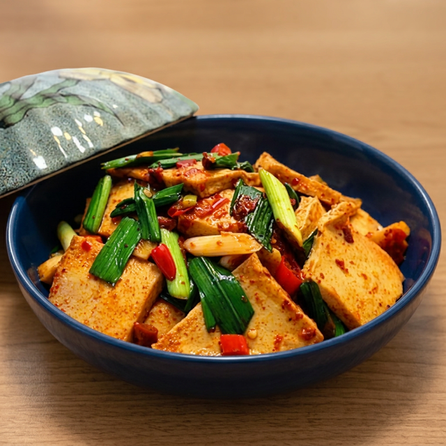 Dry Pot Chiba Tofu.