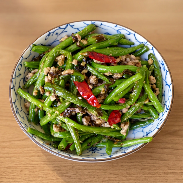 Dry-Fried Green Beans.