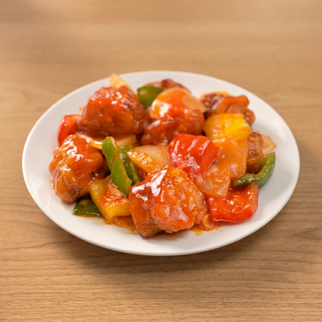 Sweet & Sour Chicken.