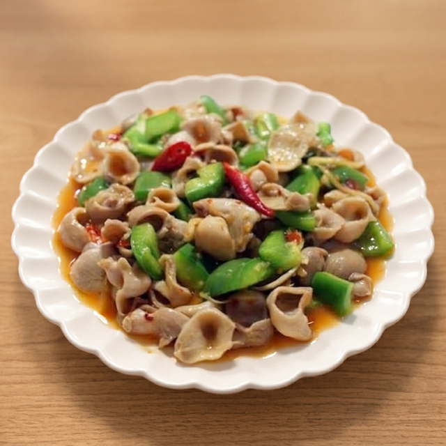 Fried Fish Maw with Wild Pepper.