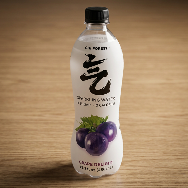 Sparkling Water Grape Delight Flavor.
