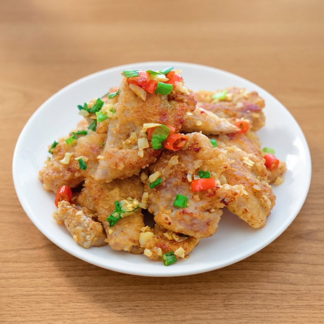 Salt & Pepper Pork Chops.