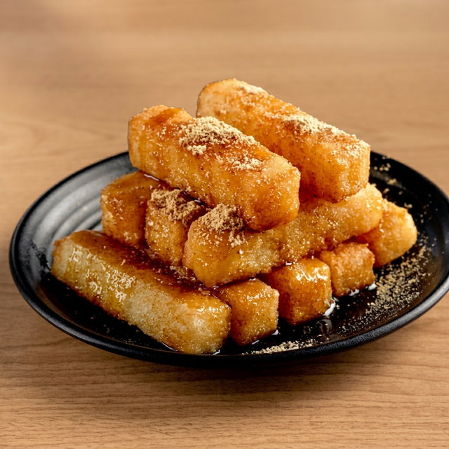 Sticky Rice Cake with Brown Sugar.