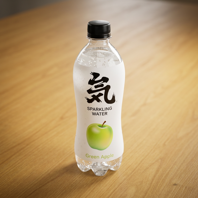 Sparkling Water Green Apple Flavor.