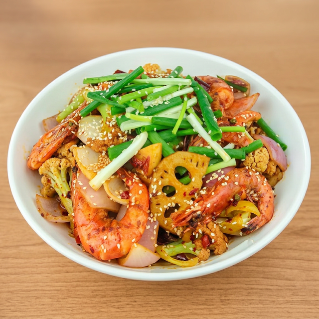 Spicy Dry Pot Shrimp.
