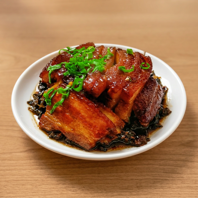 Steamed Pork with Preserved Vegetable.