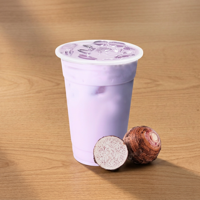 Taro Creamy Tea Latte.