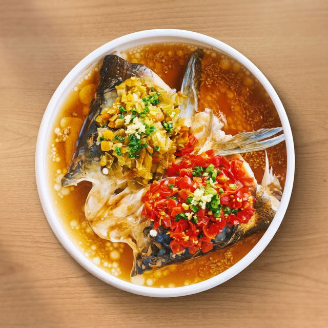 Steamed Fish Head with Chopped Chili