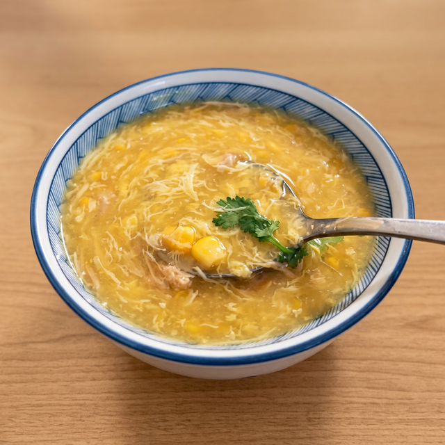 Chicken Corn Soup.