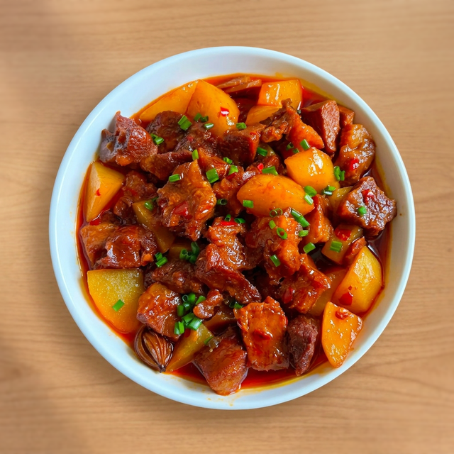 Beef Brisket Braised with Potato.