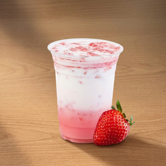 Strawberry Tea Latte.