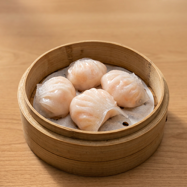 Steamed Shrimp Dumplings.