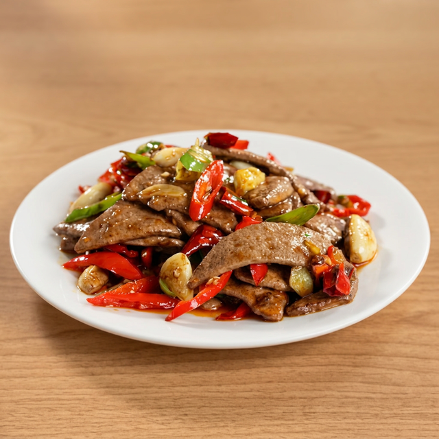 Spicy Pork Liver Stir-Fry.
