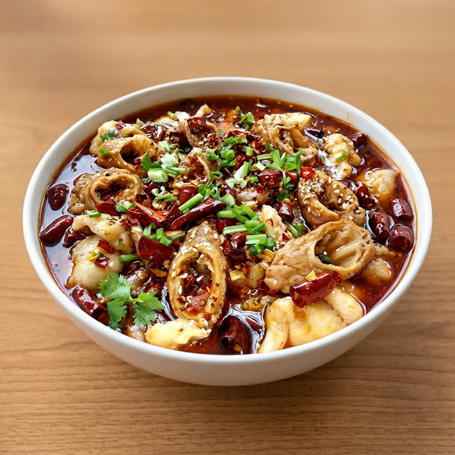 Fish Fillet with Pork Intestine Tofu Soup