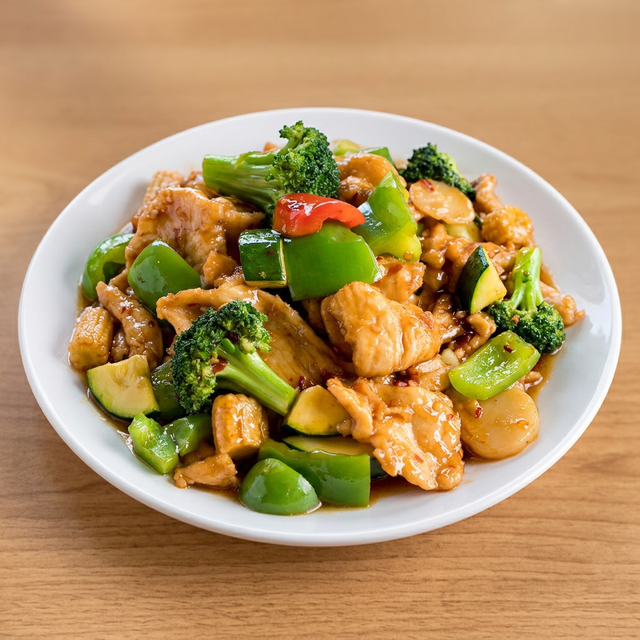 Chicken with Broccoli.