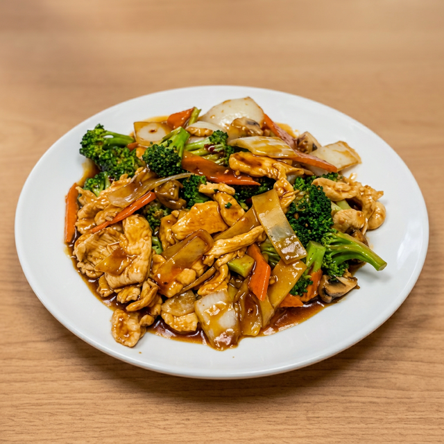 Chicken with Mixed Veggies.