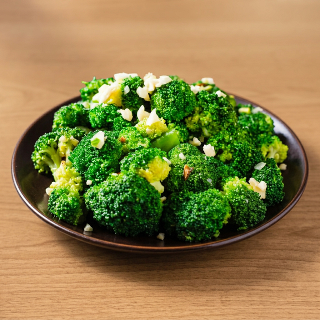 Stir-Fried Broccoli with Garlic.